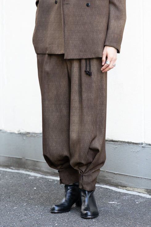 【ETHOSENS】"Uneven dye slacks"