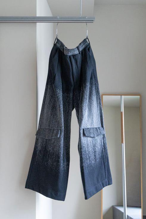 【Licht Bestreben】"Needle-Punched Thin Flap Baggy Pants"