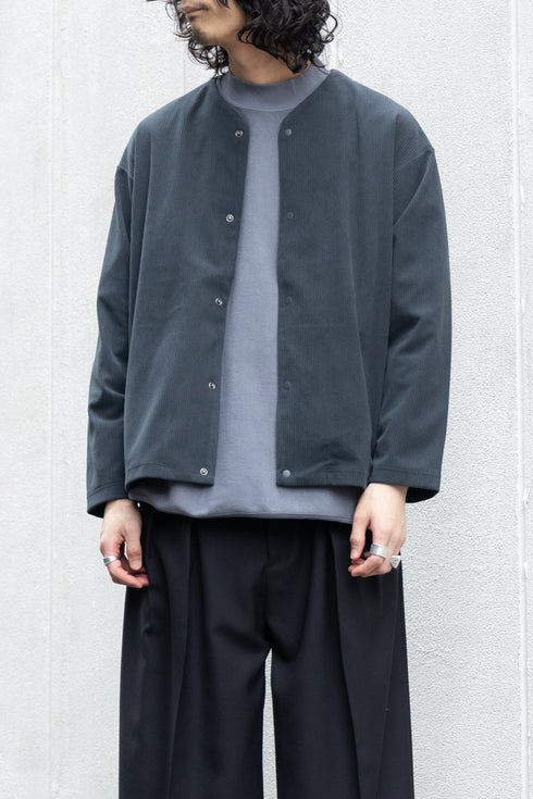 【CURLY&Co.】"TRICOT CORDUROY SNAP BUTTON CARDIE"