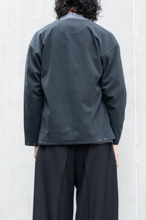 【CURLY&Co.】"TRICOT CORDUROY SNAP BUTTON CARDIE"