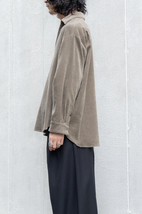 【Blanc YM】"Corduroy Skipper Shirts"