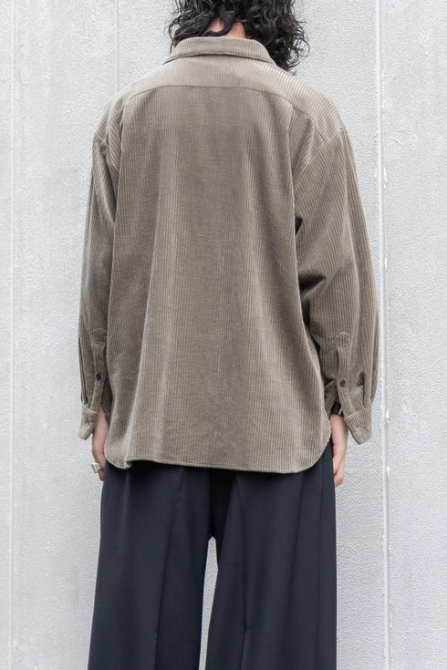 【Blanc YM】"Corduroy Skipper Shirts"