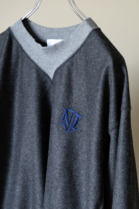 【nuterm】"Nickerson Mockneck Sweat Shirt"