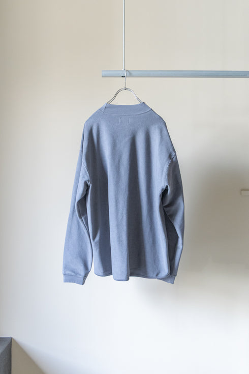 【CURLY&Co.】"FINE COTTON PILE MOCKNECK PULLOVER"