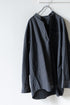 【YOKO SAKAMOTO】"NATURAL GARMENT DYE BAND COLLAR SHIRT"(蓬 × 墨)