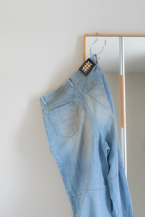 【LQUARTET】"MONOLITH INDIGO BAGGY"