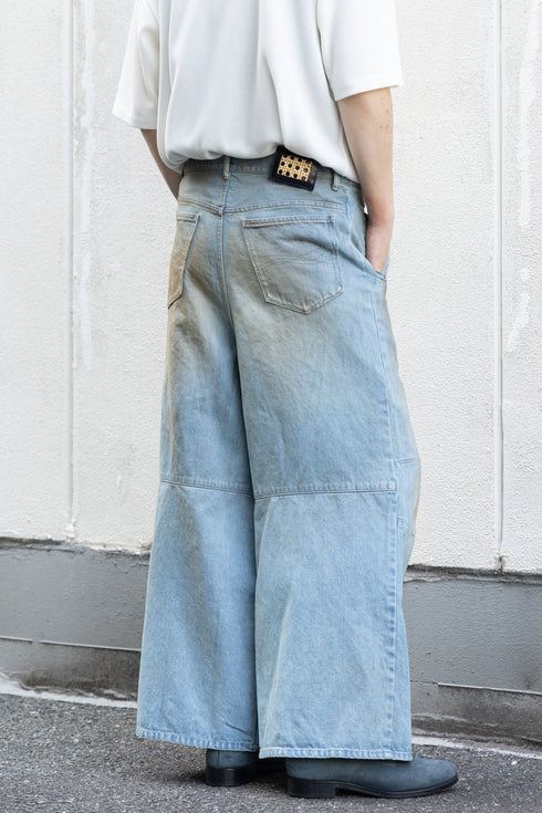 【LQUARTET】"MONOLITH INDIGO BAGGY"