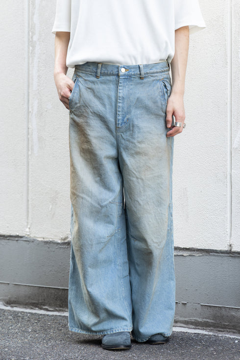 【LQUARTET】"MONOLITH INDIGO BAGGY"
