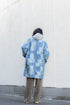 【KUON】"Paint-Splattered Denim Patchwork Noragi"