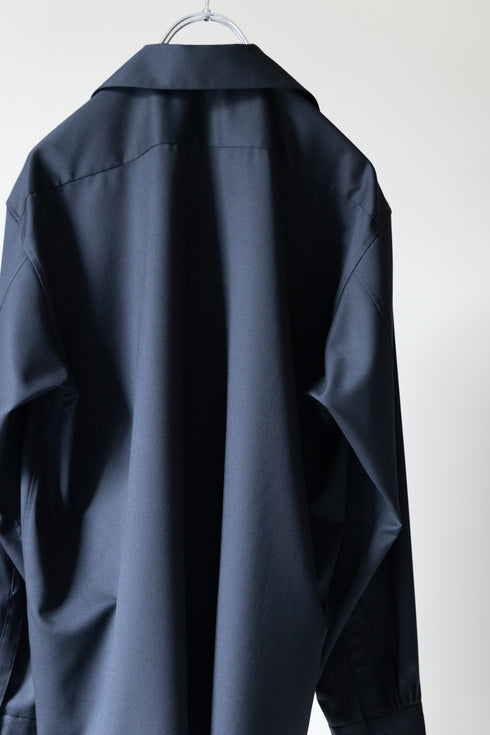 【SHEIK YERBOUTI】"SILK WOOL OPEN COLLAR SHIRT"