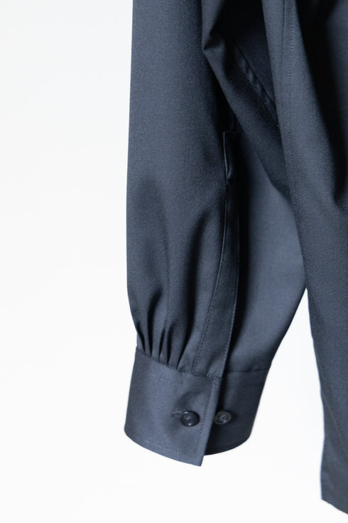 【SHEIK YERBOUTI】"SILK WOOL OPEN COLLAR SHIRT"