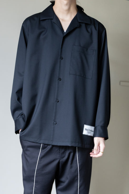 【SHEIK YERBOUTI】"SILK WOOL OPEN COLLAR SHIRT"