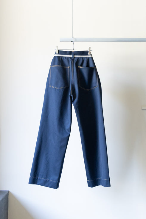 【nuterm】"カラーステッチトラウザーズ"