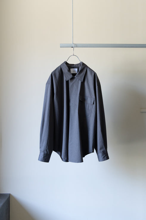 【nuterm】"Salt Shrinking Wrap P/O Shirts"