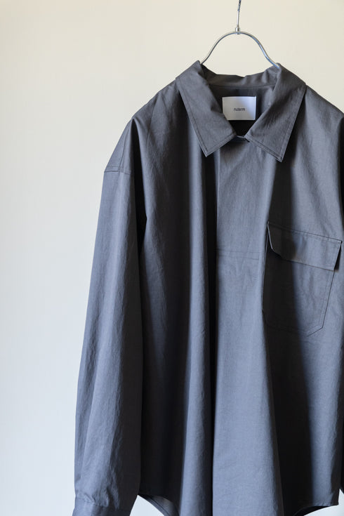 【nuterm】"Salt Shrinking Wrap P/O Shirts"