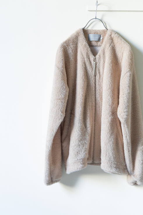 【CURLY&Co.】"TEDDY JERSEY ZIP-UP CARDIE"