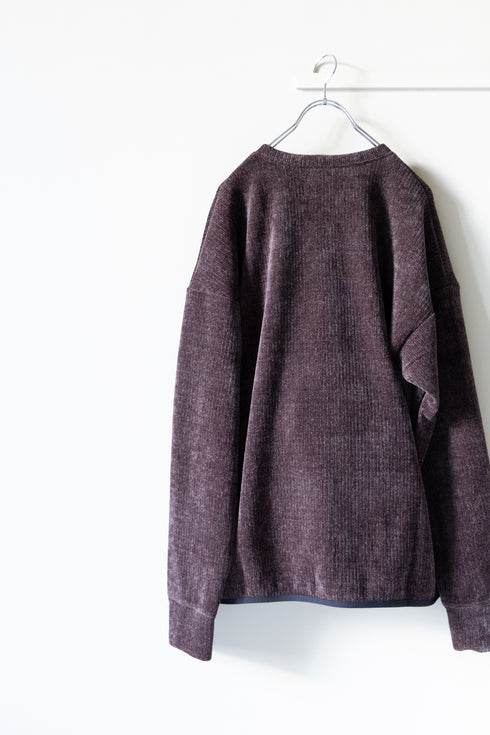 【CURLY&Co.】"MOLLE YARN STRIPE KNIT P/O CREW-NECK"