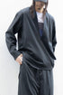 【SHEIK YERBOUTI】"SUPER120'S WOOL FRANNEL SKIPPER SHIRT"