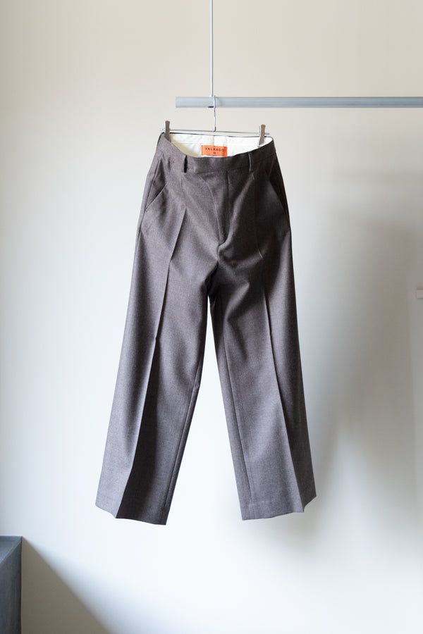 【VALAADO】"WOOL SAXONY BAGGY PANTS"