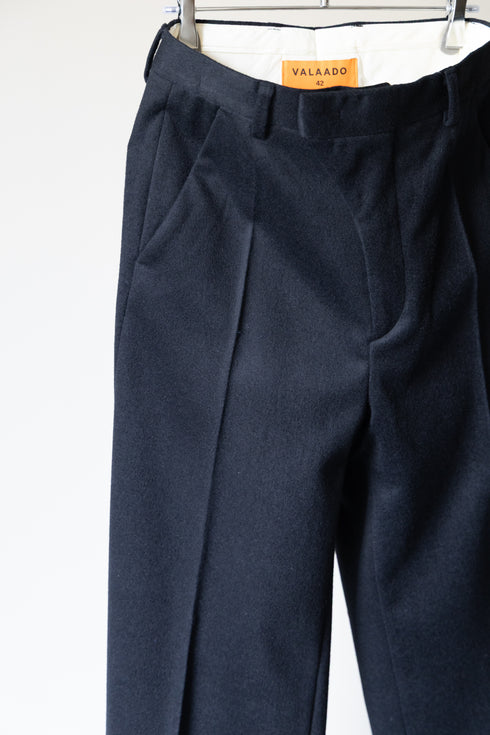 【VALAADO】"CHASHMERE BREND WOOL BEAVER BAGGY PANTS"