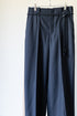 【ETHOSENS】"Super120's wool Double Face Track Slacks"