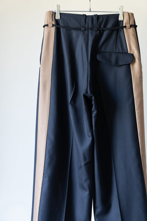 【ETHOSENS】"Super120's wool Double Face Track Slacks"