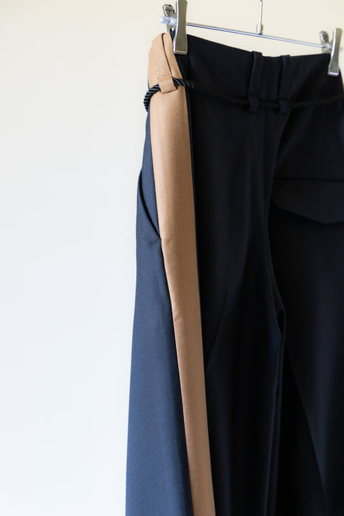 【ETHOSENS】"Super120's wool Double Face Track Slacks"