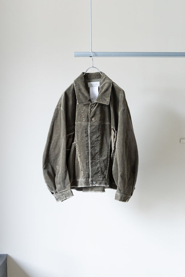 【Licht Bestreben】"顔良染コーデュロイ再構築カーペンタージャケット"