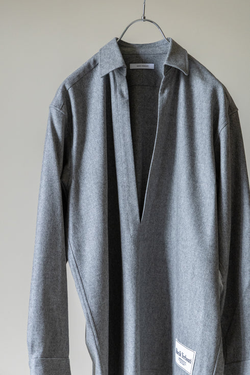 【SHEIK YERBOUTI】"SUPER120'S WOOL FRANNEL SKIPPER SHIRT"