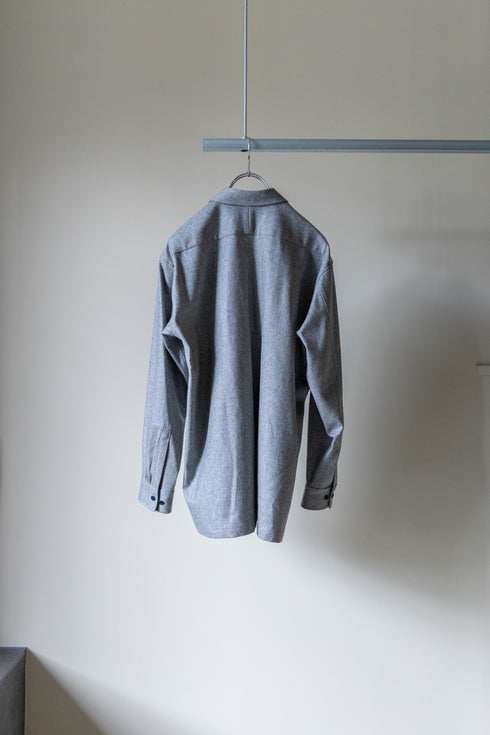 【SHEIK YERBOUTI】"SUPER120'S WOOL FRANNEL SKIPPER SHIRT"