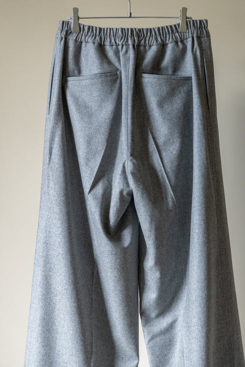 【SHEIK YERBOUTI】"SUPER120'S WOOL FRANNEL EASY TROUSERS"