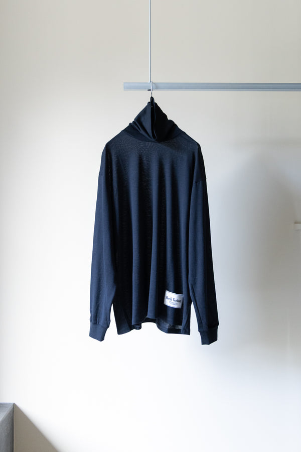 【SHEIK YERBOUTI】"MERINO WOOL HIGH NECK L/S T-SHIRT"