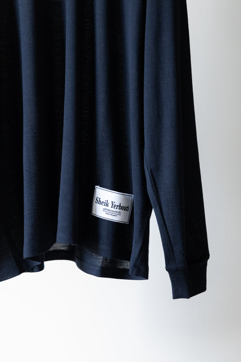 【SHEIK YERBOUTI】"MERINO WOOL HIGH NECK L/S T-SHIRT"