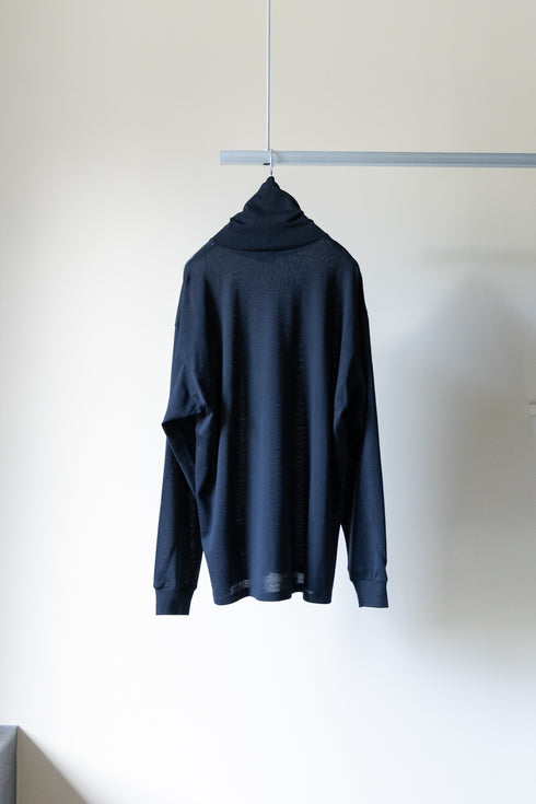 【SHEIK YERBOUTI】"MERINO WOOL HIGH NECK L/S T-SHIRT"