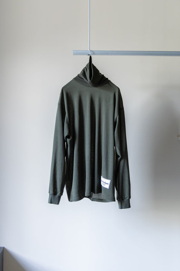【SHEIK YERBOUTI】"MERINO WOOL HIGH NECK L/S T-SHIRT"