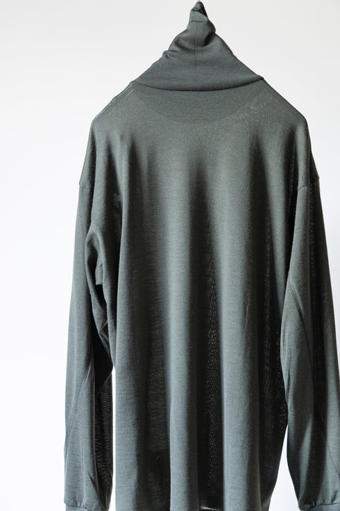 【SHEIK YERBOUTI】"MERINO WOOL HIGH NECK L/S T-SHIRT"