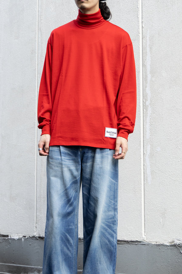 【SHEIK YERBOUTI】"MERINO WOOL HIGH NECK L/S T-SHIRT"
