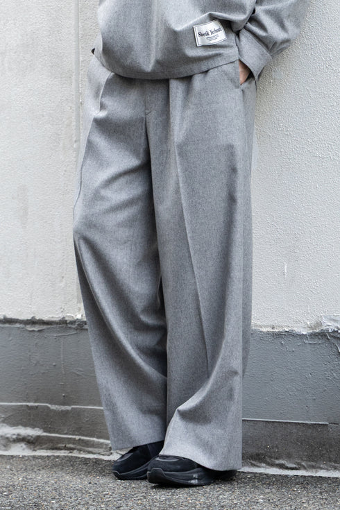 【SHEIK YERBOUTI】"SUPER120'S WOOL FRANNEL EASY TROUSERS"
