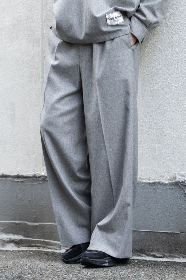 【SHEIK YERBOUTI】"SUPER120'S WOOL FRANNEL EASY TROUSERS"