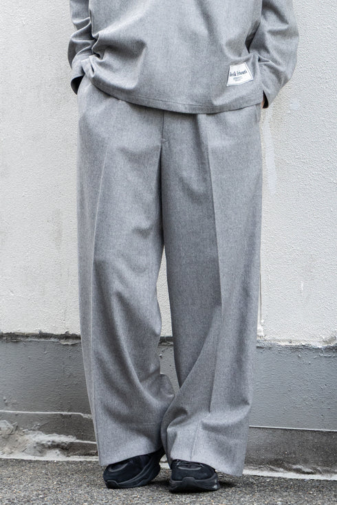 【SHEIK YERBOUTI】"SUPER120'S WOOL FRANNEL EASY TROUSERS"