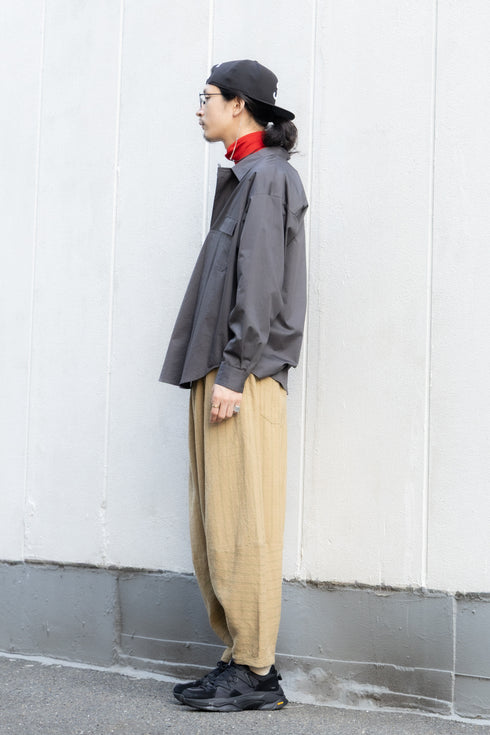 【nuterm】"Salt Shrinking Wrap P/O Shirts"