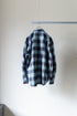 【nuterm】"Check Flannel Military Sleeve Shirts"