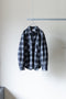 【nuterm】"Check Flannel Military Sleeve Shirts"