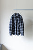 【nuterm】"Check Flannel Military Sleeve Shirts"