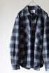 【nuterm】"Check Flannel Military Sleeve Shirts"