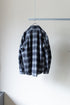 【nuterm】"Check Flannel Military Sleeve Shirts"