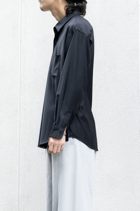 別注【nuterm】"Silk Wool "JD" Regular Collar Shirts"