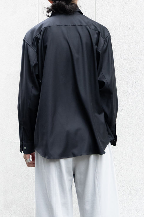 別注【nuterm】"Silk Wool "JD" Regular Collar Shirts"