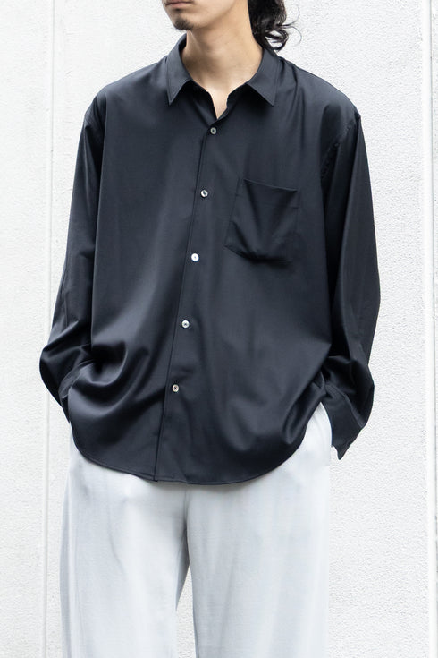 別注【nuterm】"Silk Wool "JD" Regular Collar Shirts"