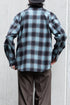 【nuterm】"Check Flannel Military Sleeve Shirts"